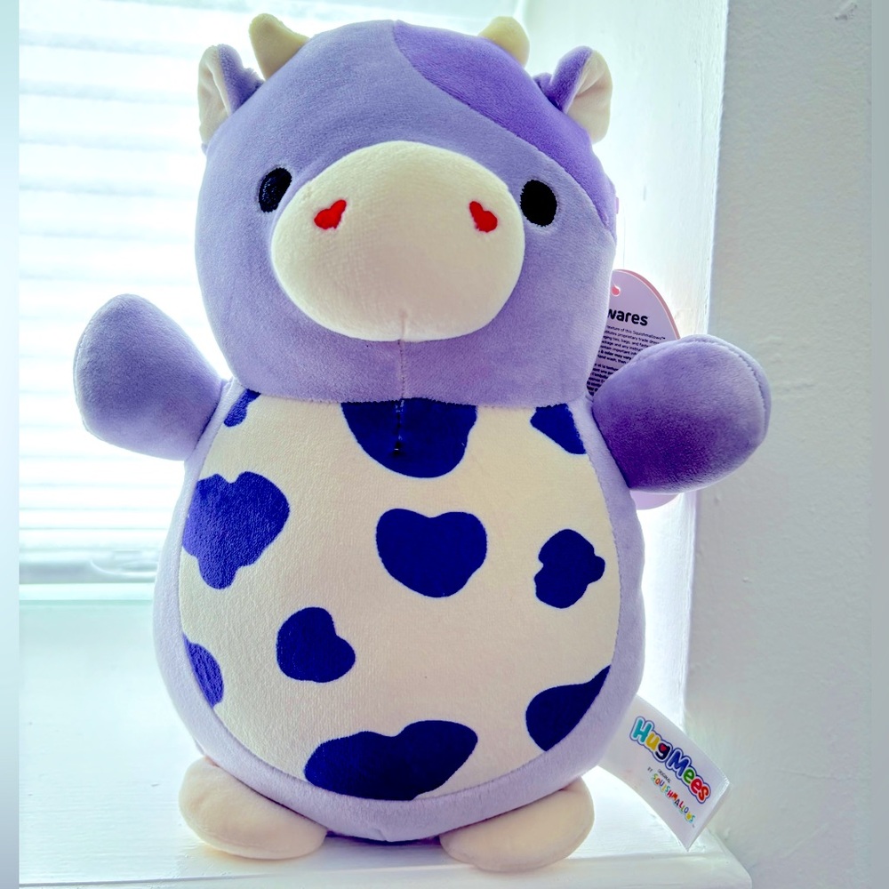 💟🐮NWT 10” Bubba, the Valentine HugMee Cow, Orig. Squishmallow🐮💟